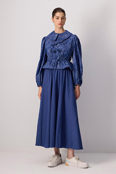 Touché Privé طقم تنورة وتونيك من الدنيم المزخرف