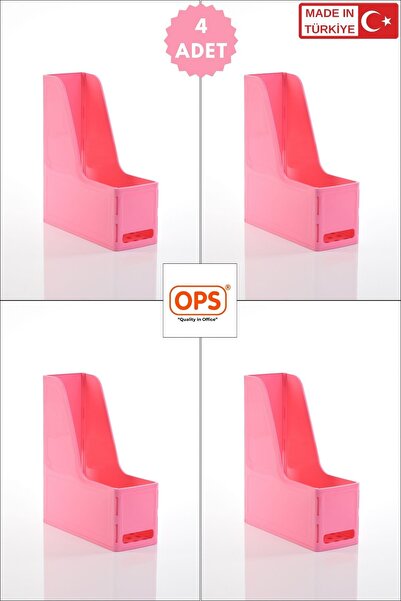 Ops MG 101 MAGAZİNLİK 4'LÜ SET A4 DEMONTE PLASTİK DİKEY KLASÖR ARŞİV KUTUSU O...