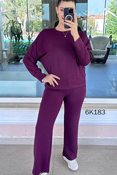 İnce Topuk Modal Casual 2-Piece Set 6K183