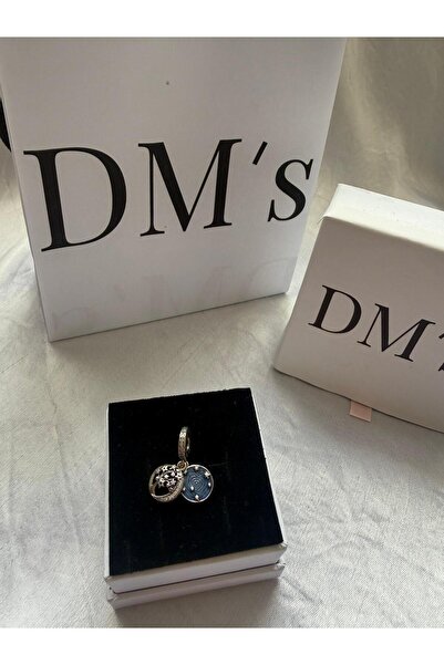 DM’s Silver Ağaç,Ay ve Galaksi 2’li Sallantılı Gümüş Charm’ı