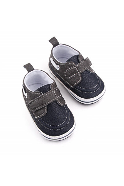 BebeNou ADD2606-2 Moccasin Style Shoes Black Boys 6M (Size 18)