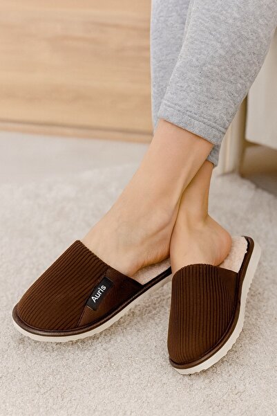 Wordex Ar-060 Unisex Velvet Fabric Winter House Slippers with Fur Inside