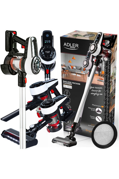 Adler Europe BAGLESS CORDLESS HANDHELD VACUUM CLEANER 350W ADLER AD7048 + FILTER AD7044.1