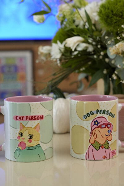 Hello Melody Design Dog Person Mug – Original Design Digital Printing Porcelain Mug for Dog Lovers 9.5X8 cm