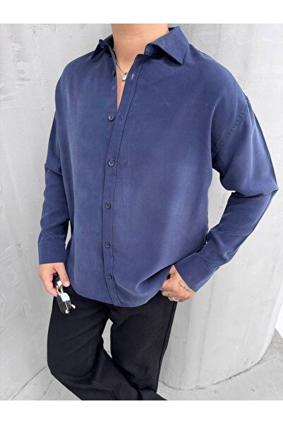 Thebomb Men's Modal Fabric Plain Shirt