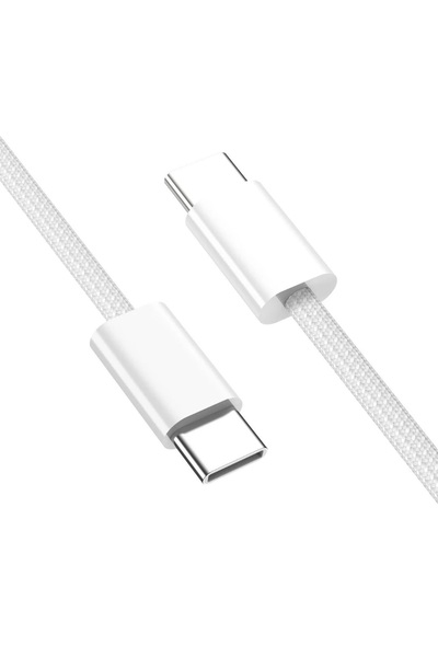 REMORAX Type C-C 60Watt ÖRGÜLÜ Hızlı Şarj Kablosu, iPhone 15/16 ve Android Uy...