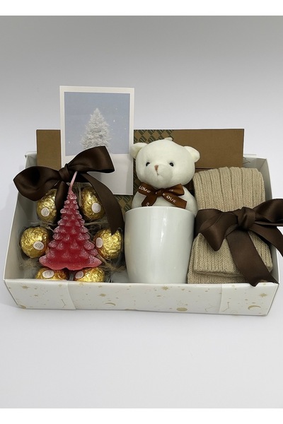 Lunea Co Kişiye Özel Fotoğraflı Hediye Kutusu|Peluş Ayıcık, Defter, Kupa, Mum...