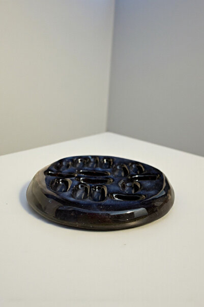 YUUGI CERAMIC Ceramic Black Jewelry Handmade Ring & Earring Organizer – Modern Tabletop Jewelry Display – Elegant Home Decor