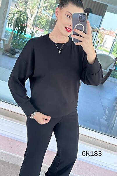İnce Topuk Modal Casual 2-Piece Set 6K183
