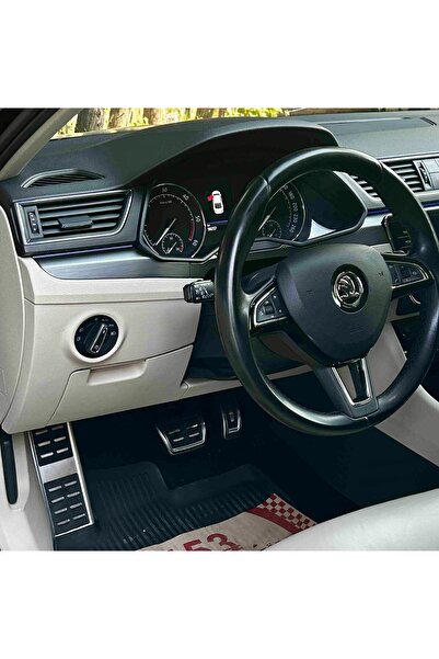 STİLİX GARAGE Golf 7 Mk3 Leon Passat B8 Ateca Krom Dsg Pedal Seti Otomatik Ar...