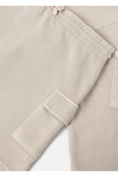 MAYORAL Girl's Cargo Skirt Sweatshirt Set Cream 7917