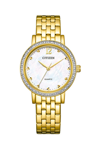 Citizen Women's Analog Beige Mop Dial Watch - EL3102-50D