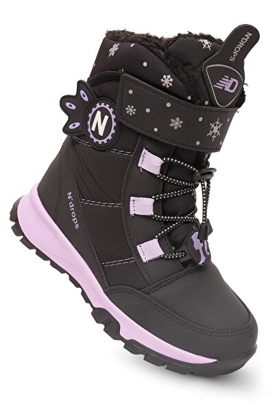 KAPTAN JUNIOR Girls' Fur-Lined Snow Boots with Rubber Soles Pndrk 650