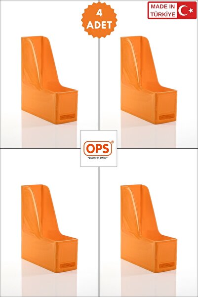 Ops MG 101 MAGAZİNLİK 4'LÜ SET A4 DEMONTE PLASTİK DİKEY KLASÖR ARŞİV KUTUSU O...