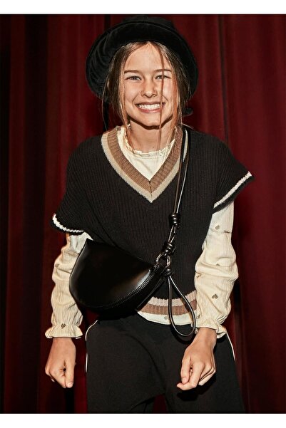 MAYORAL Детско плетено жилече за момичета, черно 7321