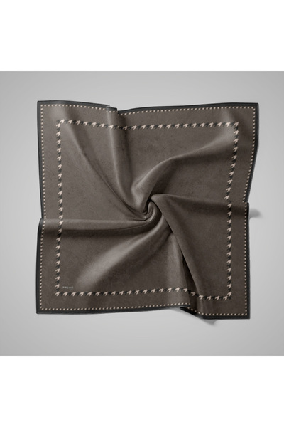 PİRAMİT Naturel Eşarp | Kaz Ayağı Çerçeve