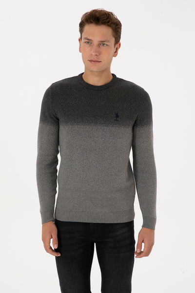 U.S. Polo Assn. Men's Anthracite Melange Sweater 50307871-Vr081
