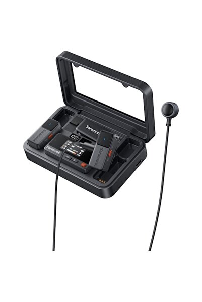 Saramonic Kit microfon wireless Air - 2 emițătoare, 1 receptor, 2 microfoane lavalieră, tip C, mufă jack 3,5 mm