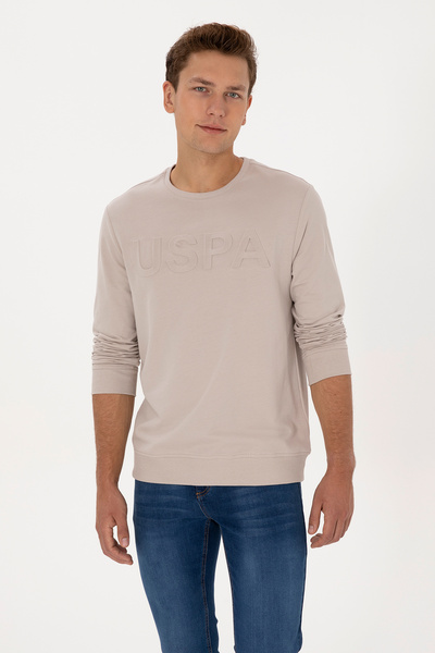 U.S. Polo Assn. Men's Stone Basic Sweatshirt 50307793-Vr049
