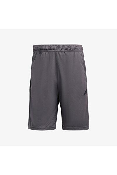 adidas Train Essentials Piqué 3 Stripes Training Men's Gray Training Shorts