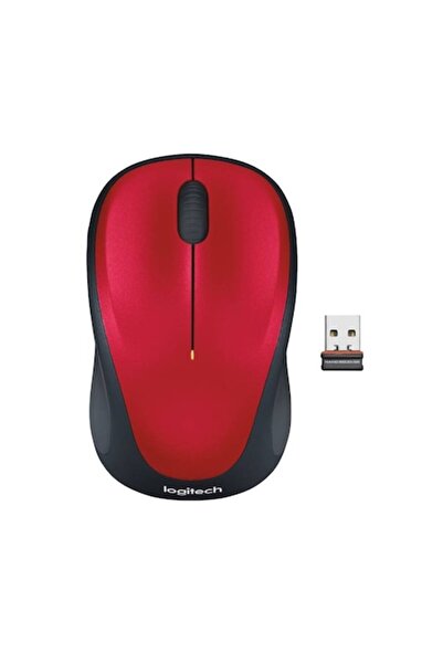 logitech Mouse wireless M235, roșu