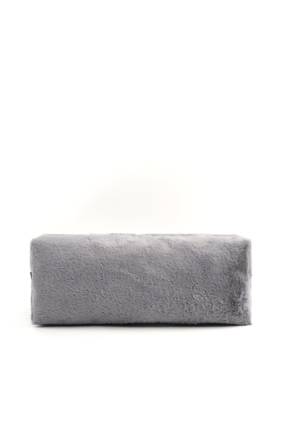 SHAKA Gray Shk268 XL Size Plush Fabric, Hair Styling, Makeup and Travel Bag