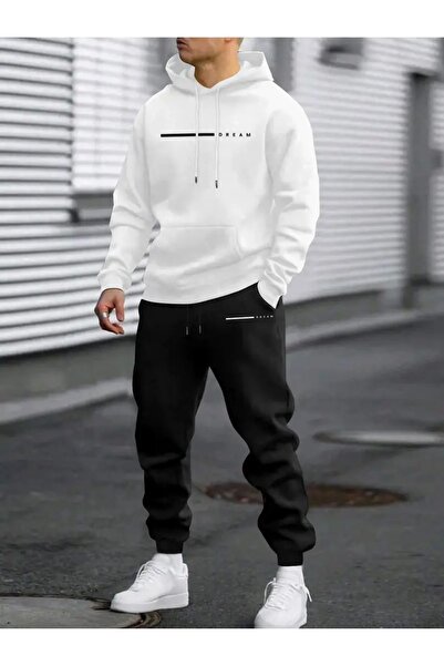 PAVRO Спортивний костюм Світшот Jogger - Oversize Шардоне dreampvr з принтом, з капюшоном