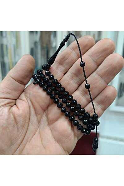 OltutaşıMarket Certified Erzurum Oltu Prayer Beads with Caliper System for Prayer, Dhikr, and Tasbih, 6 mm