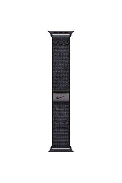 Apple Curea de ceas Nike Sport Loop 42 mm, negru/albastru