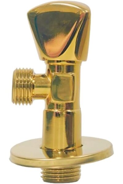 Raco صمام الزاوية الذهبي ½ بوصة - صمام تحكم ممتاز في المياه، مقاوم للتآكل، سه...