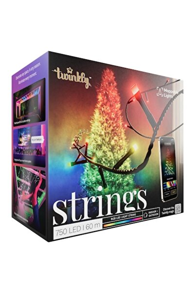Twinkly Șiruri inteligente 750, 750 LED-uri RGB, Wi-Fi + Bluetooth, 60 m, IP44