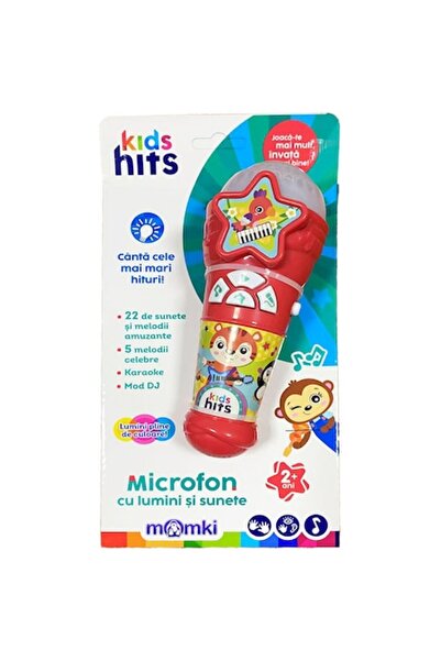 MomKi Kids Hits Interactive Toy - Microphone with Lights and Sounds