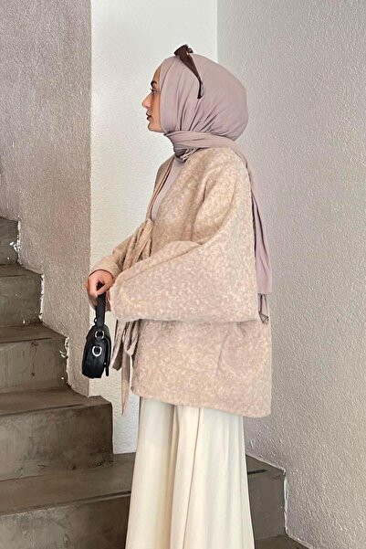 lamelif Κορδόνι με κορδόνια Κιμονό Μπεζ