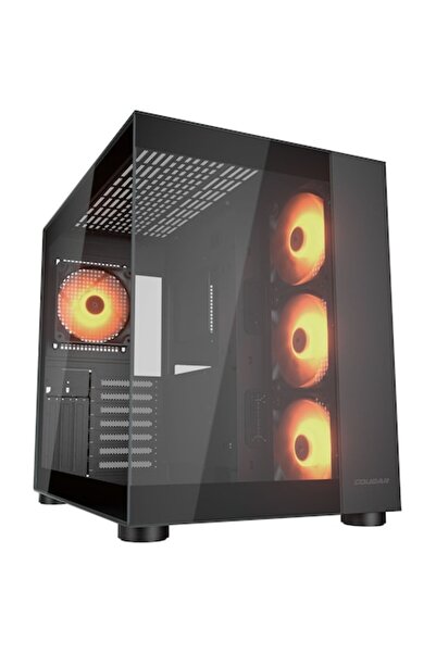 Cougar Carcasă computer FV150 RGB, neagră, turn mediu