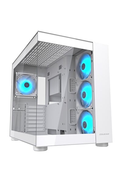 Cougar Carcasă computer FV150 RGB, albă, turn mediu