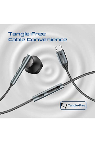 Promate Laxi-M USB-C Mono Earphone with ENC Mic, 14mm Driver