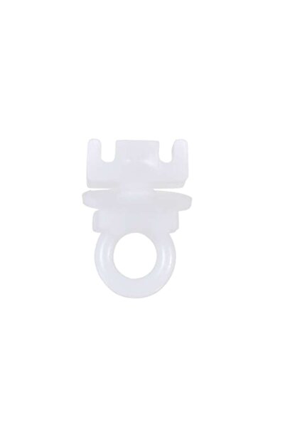 SHOPIENS Curtain Rail Stoppers Set, Plastic, White, 10 Pieces - MYONNA