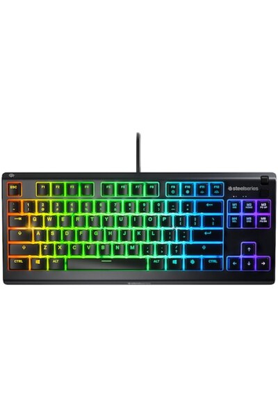 SteelSeries Tastatură de gaming Apex 3 TKL, iluminare RGB, aspect american, n...
