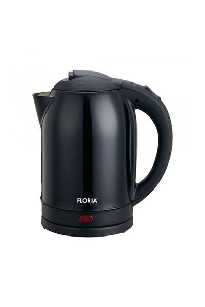 Floria ZLN2752 Stainless Steel Kettle, Black, 2L, 1500W