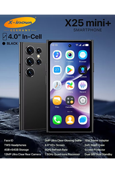 X inova X25 Mini Plus 4GB+64GB (4.0" In-Cell, 90Hz, 1.5GHz Quad-core)