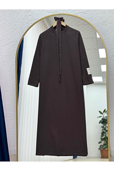 BENAHOLL Rochie cu etichetă cu mânecă amine-EU2400 maro