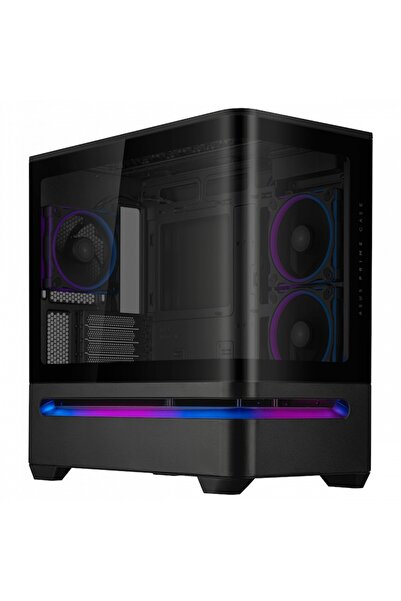 ASUS Prime AP202 ARGB mATX Case, 3 ARGB Fans, Black