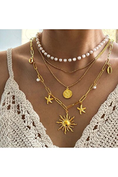 KEVSA Jewelry Set de 4 coliere din oțel inoxidabil - LPD1331