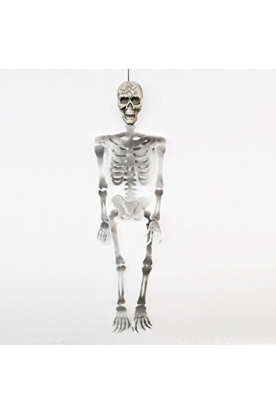 SHOPIENS Hanging Halloween Decoration, Large Skeleton, Foam, Gray