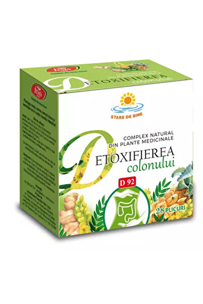 Fares Complex de plante pentru detoxifiere a colonului, D92, 28 pliculețe