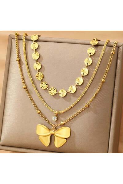 KEVSA Jewelry Set de 3 coliere din oțel inoxidabil - LPD1342