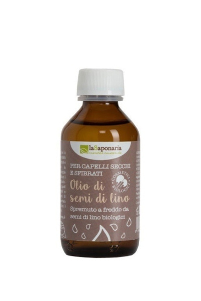 La Saponaria flaxseed oil for dry and brittle hair, 100 ml,