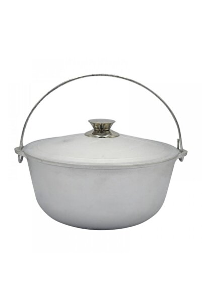 OEM Aluminum cauldron 8L with lid and bail handle, robust design, comfortable use