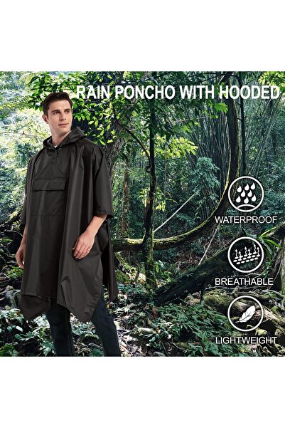 Generic بونشو المطر الرجالي من سلامرا (عبوة من قطعة واحدة)