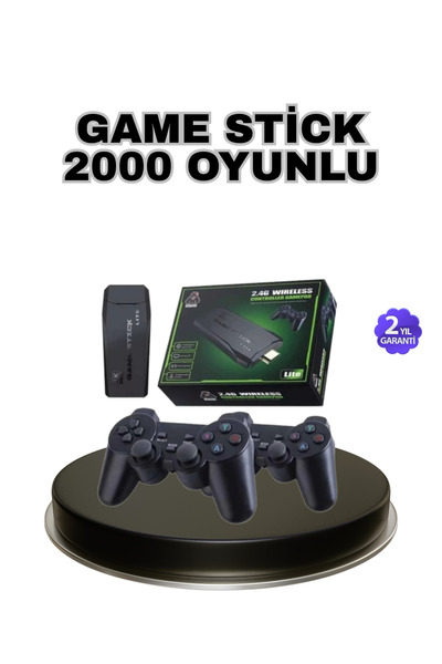 GRTC Wireless 4K Retro Arcade Game Stick – 2 Joysticks, 20000 Ready-To-Play Games